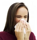 Allergy - Woman Sneezing