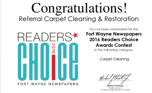 BLOG - Fort Wayne Newspapers Best Carpet Cleaner Award