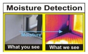 Thermal Image Of Walls With Water Damage