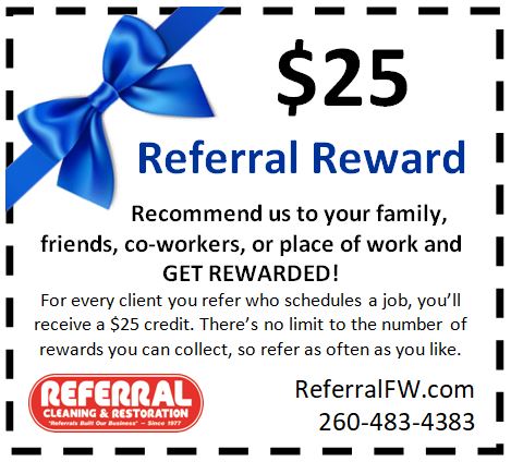 Referral Carpet Cleaning Coupon