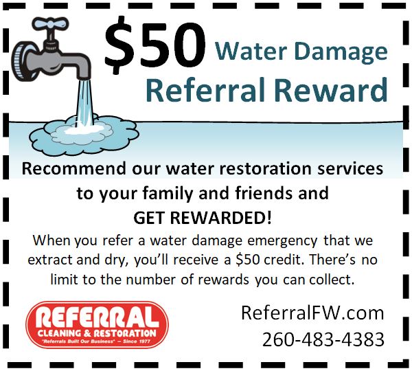 Water Referral Carpet Cleaning Coupon